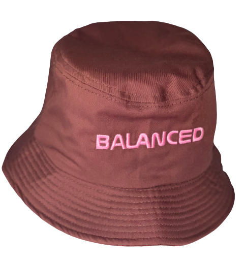 Brown "Balanced" Bucket Hat